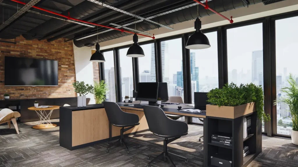 decoração do escritório